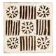 Set of 1 Piece New Wooden Printing Block